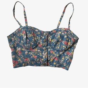 Flowered crop top
